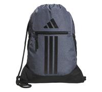 adidas Unisex's Alliance Sackpack - Drawstring Backpack Small Bag for Men and Women, Twill Onix Grey/Black, One Size