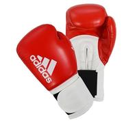 adidas Unisex's Boxing Gloves Men Women Kids Sparring Training Hybrid 100 6oz 8oz 10oz 12oz 14oz 16oz, Red, 12 oz