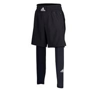 Adidas Unisex's BOXWEAR TECH-Shorts Inner Long Tights, Blackwhite, L