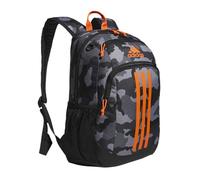 adidas Unisex's Creator 2.0 Backpack (21l) Durable Small Athletic Student Laptop Bag for Boys/Girls, Camouflage Carbon/Black/Impact Orange, One Size