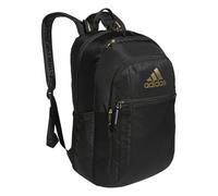 adidas Unisex's Excel Backpack for Men & Women - Durable Large Athletic Laptop Bag, 7.0/Black/Gold Metallic, One Size