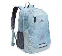 adidas Unisex's Foundation Backpack (38l) Durable Large Athletic Student Laptop Book Bag for Boys/Girls, Stone Wash Almost Blue-Grey Two/Almost Blue/Silver Metallic, One Size