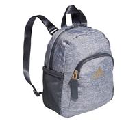 adidas Unisex's Linear Mini Backpack Small Travel Bag Discontinued, Jersey Grey/Onix Grey/White, 10.5 inch x8.5 inch x4.25 inch
