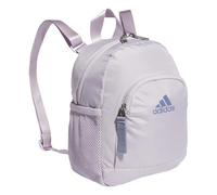 adidas Unisex's Uni Linear Mini Backpack Small Travel Bag Discontinued, Silver Dawn Grey/Silver Violet Purple, One Size