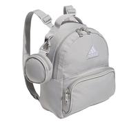 adidas Unisex's Must Have Mini Backpack Discontinued Bag, Grey Two/White/Silver Metallic, One Size