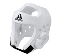 adidas Unisex's WT Taekwondo Martial Arts Dipped Foam Head Guard Protector, White, Small