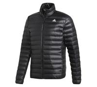 adidas Varilite Mens Down Coat Training Sports Jacket Black Blue Football Hiking