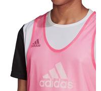 adidas Vest Top Football Bib Sports Training Team Mens Mesh Pink