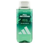 adidas Vibes Full Recharge Shower Gel | A good-mood shower gel with notes of cedar leaf and clary sage, green fougere fragrance.