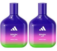 adidas Vibes Spark Up Eau de Parfum, For All, 100ml (Pack of 2)