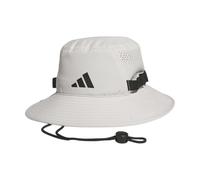 adidas Victory Bucket Hat outdoors and sideline wide brim style for sun protection, Wonder Alumina Grey/Black/5.0, L-XL