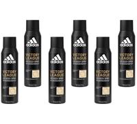 adidas Victory League Deodorant Body Spray Dynamic Spicy Fragrance Experience with 48 Hours Protection Against Sweat and Body Odour, Against Strong Sweating and Body Odour, 150 ml (Pack of 6)