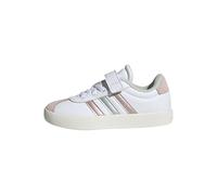 adidas VL Court 3.0 Hook and Loop Shoes Kids, FTWR White/Linen Green met./Sandy Pink met, 10 UK Child
