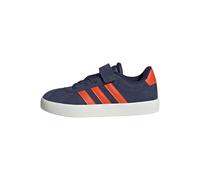 adidas VL Court 3.0 Hook and Loop Shoes Kids, Dark Blue/Impact Orange/Gold met, 1 UK Child