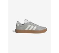 adidas VL Court 3.0 shoes light grey white brown - 9UK