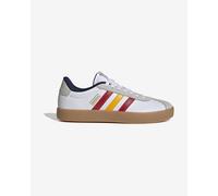 adidas Men's VL Court 3.0 Shoes, FTWR White/Team Power red 2/Crew Yellow, 8.5 UK