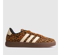 adidas Sportswear Womens Vl Court Leopard Trainers, Dusky Bronze, Size 5, Women Dusky Bronze