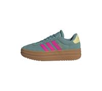 adidas VL Court Bold Shoes Junior, Unisex-Adult Shoes, Teal Green Powder Pink Shock Yellow Powder, 3.5 UK