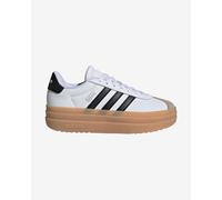adidas Unisex Kids VL Court Bold Lifestyle Shoe Junior, Cloud White/Core Black/Wonder Beige, 4 UK