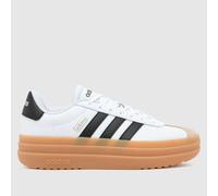 adidas VL Court Bold Trainers in White & Black UK 3.5 (EU 36)