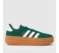 adidas VL Court Bold Trainers in White & Green UK 4 (EU 36?)