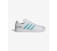 adidas Unisex Mercedes - AMG Petronas Formula ONE Team VL Court Base Shoes, FTWR White/semi Mint Rush/core Black, 7.5 UK