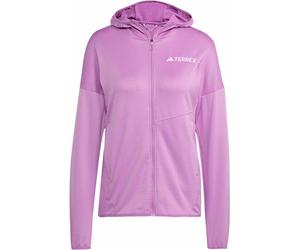 Adidas - Warm and breathable Fleece Jacket - Xperior Light Fleece Hooded Jacket W Preloved Purple for Women - Size S Purple S