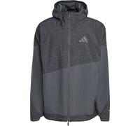 Adidas - Waterproof and windbreaker hiking jacket - XPL 2L Rain Jacket Black Carbon for Men in Recycled Polyester - Size XL - Grey Grey XL