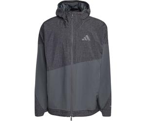 Adidas - Waterproof and windbreaker hiking jacket - XPL 2L Rain Jacket Black Carbon for Men in Recycled Polyester - Size L - Grey Grey L