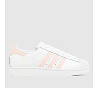 adidas White & Pink Superstar II Girls Youth Trainers UK 3 (EU 35½)