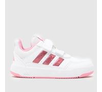 adidas White & Pink Tensaur Sport 3.0 Girls Toddler Trainers UK 4 (EU 20)