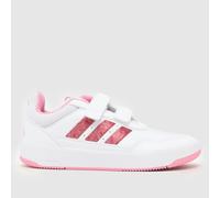 adidas White & Pink Tensaur Sport Girls Junior Trainers UK 11 (EU 29)