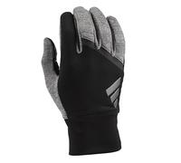 adidas Winter Performance Velocity Running Gloves - Black/Grey, Small/Medium