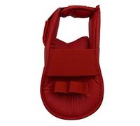 adidas WKF Foot Protector - Karate Foot Guards with Soft Impact Foam Padding, Elasticated Straps and Hook-and-Loop Fastening for Martial Arts Training and Sparring - Red, Small (UK 3-5)