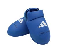 adidas WKF Foot Protector - Karate Foot Guards with Soft Impact Foam Padding, Elasticated Straps and Hook-and-Loop Fastening for Martial Arts Training and Sparring - Blue, Small (UK 3-5)