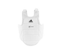 adidas WKF Karate Body Protector - Medium, White - with Foam Padding & Breathable Interior, CE-Approved Body Armour for Men, Women, & Kids