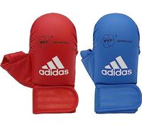 adidas Unisex's WKF Karate Mitts with Thumb, Red, Large