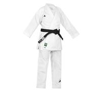 adidas WKF Kumite Fighter Uniform (220g/8oz) - 200cm, White - WKF Approved, Made of Polyotton, Unisex Karate Gi for Adults & Kids, with Climacool Technology, Suitable for Training & Sparring