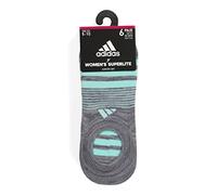 ADIDAS WOMEN 6pk Superlite Striped No Show Athletic Socks. SIZE MEDIUM 5-10