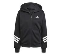 adidas WOMEN ADULT FUTURE ICONS THREE STRIPES FULL ZIP HOODIE 2XL Black