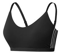 adidas Women AM 3S BRA PS workout bra - light support, Black/White, 4X