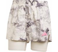 Adidas - Women's shorts with integrated shorts - OTR Shorts 2In1 W Orbit Grey Black for Women - Size S Grey