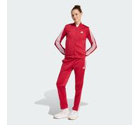 adidas Women's ESSENTIALS 3-STRIPES TRACKSUIT, active maroon, S
