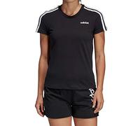 Adidas Women Essentials 3-Stripes T-Shirt - Black/White, Small