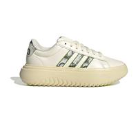 adidas Women Grnd Crt Pltf Womens White/Green 4.5 (37.3)