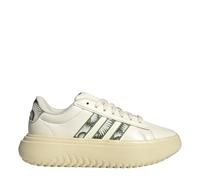 adidas Women Grnd Crt Pltf Womens White/Green 6 (39.3)