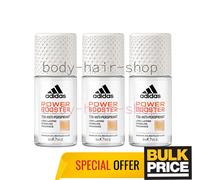 Adidas Women Power Booster Deodorant Roll-On 72H Odor Sweat Control 50ml 3-Pack