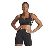 adidas Women Powerreact Train Medium Support 3Stripes Bra Sports Bra, XSAB Black/White