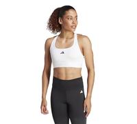 adidas Women Powerreact Training Medium Support Bra Sports Bra, SEG White/Black
