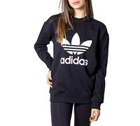Adidas Originals Trefoil Crew Sweatshirt White,Black 36 Women